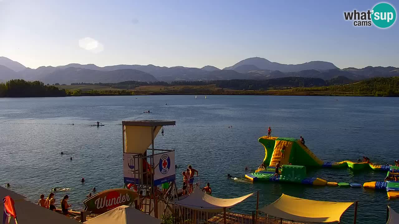 Webcam lago Velenje – Vista en directo desde Velenje Beach