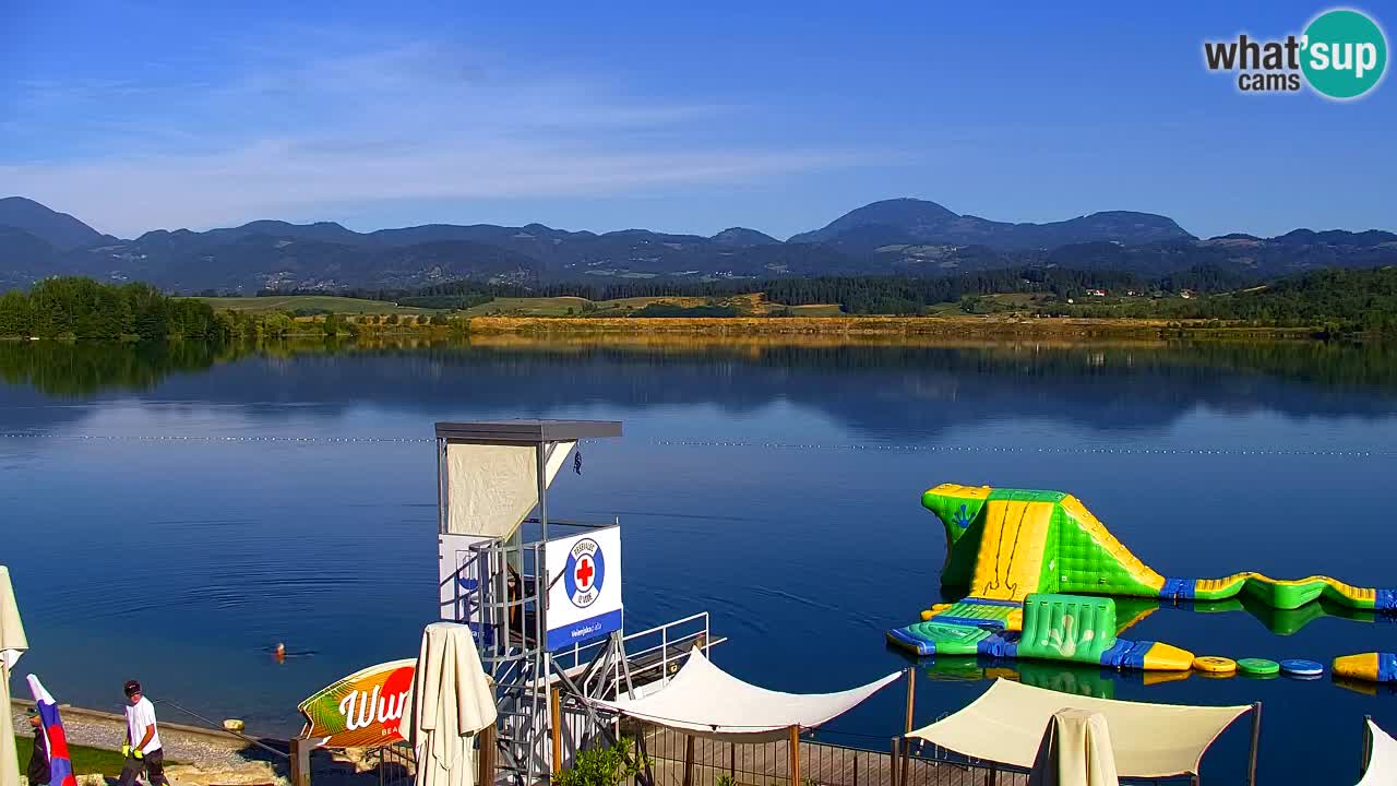 Webcam lac de Velenje – Vue en direct depuis Velenje Beach