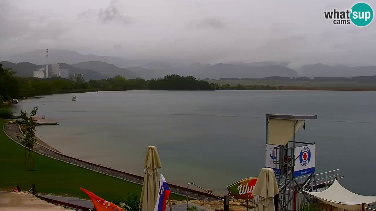 Webcam lago Velenje – Vista en directo desde Velenje Beach