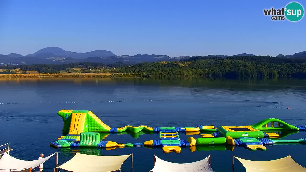 Webcam lago Velenje – Vista en directo desde Velenje Beach
