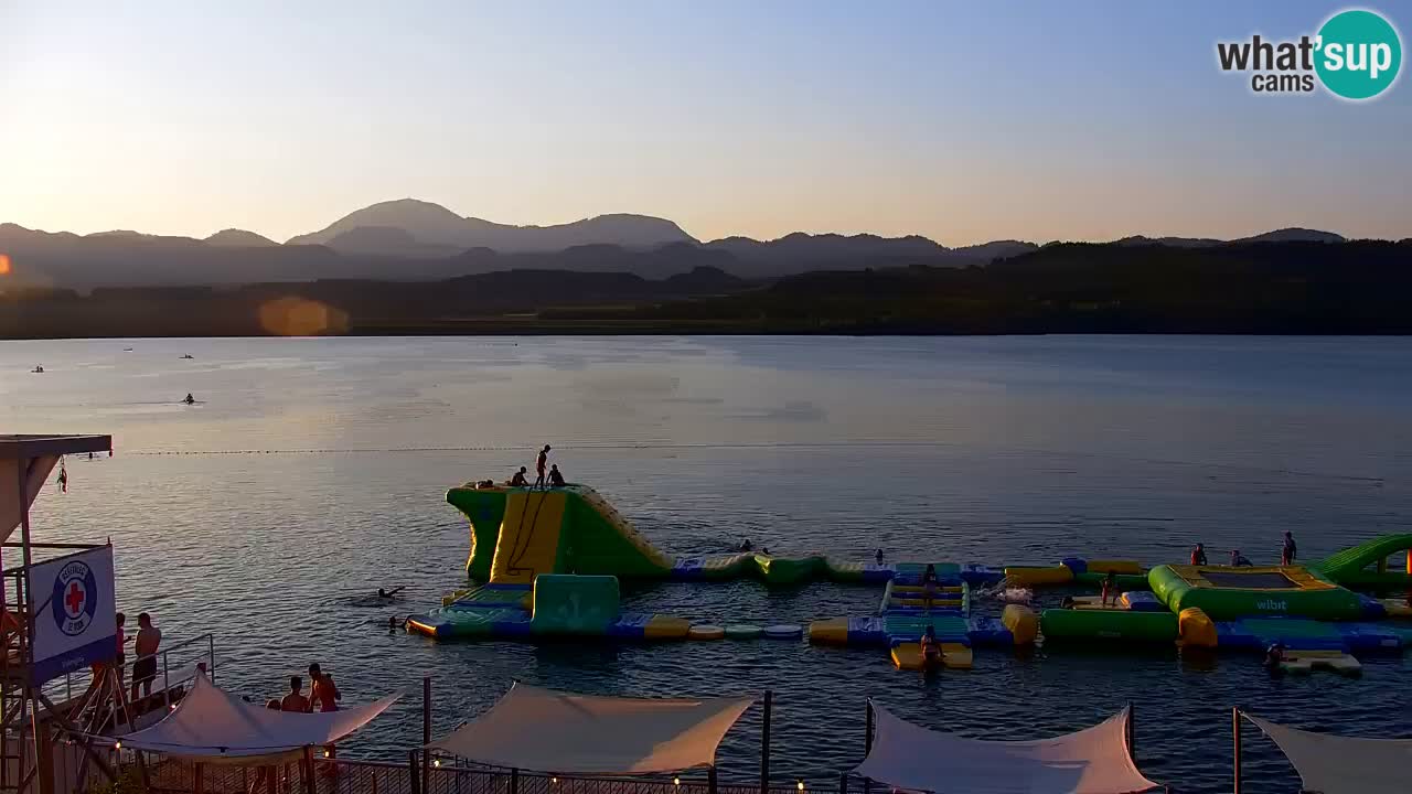 Webcam lac de Velenje – Vue en direct depuis Velenje Beach