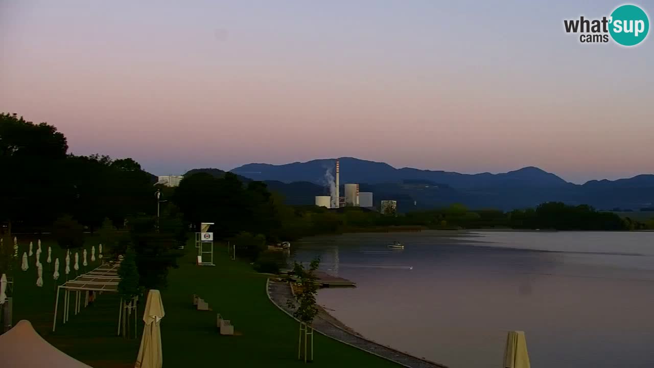Webcam Lago di Velenje – Spiaggia di Velenje in diretta