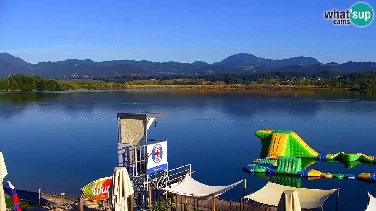 Web kamera Velenjsko jezero – Plaža Velenje uživo