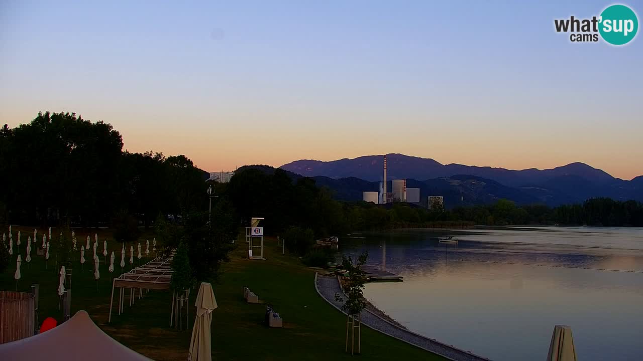 Webcam lac de Velenje – Vue en direct depuis Velenje Beach