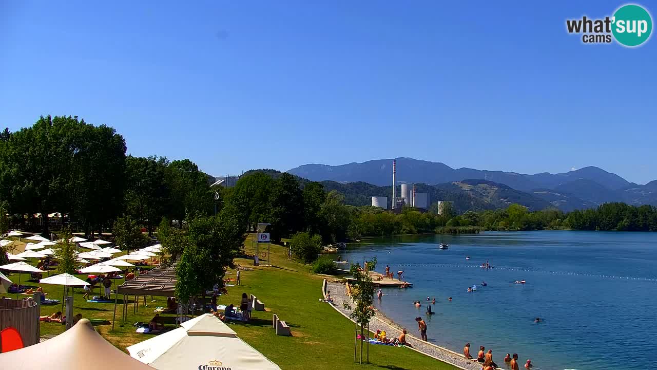 Webcam lac de Velenje – Vue en direct depuis Velenje Beach