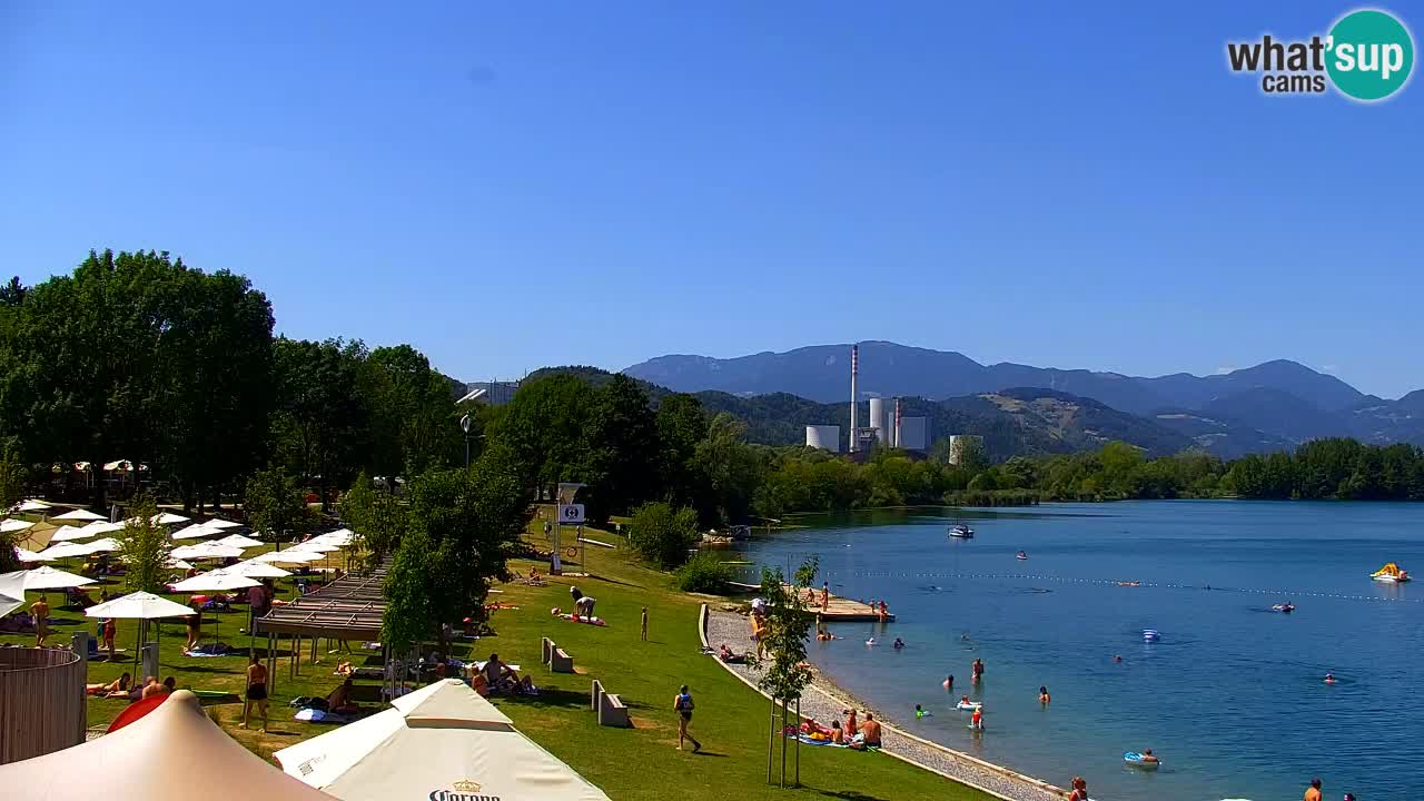 Webcam lac de Velenje – Vue en direct depuis Velenje Beach