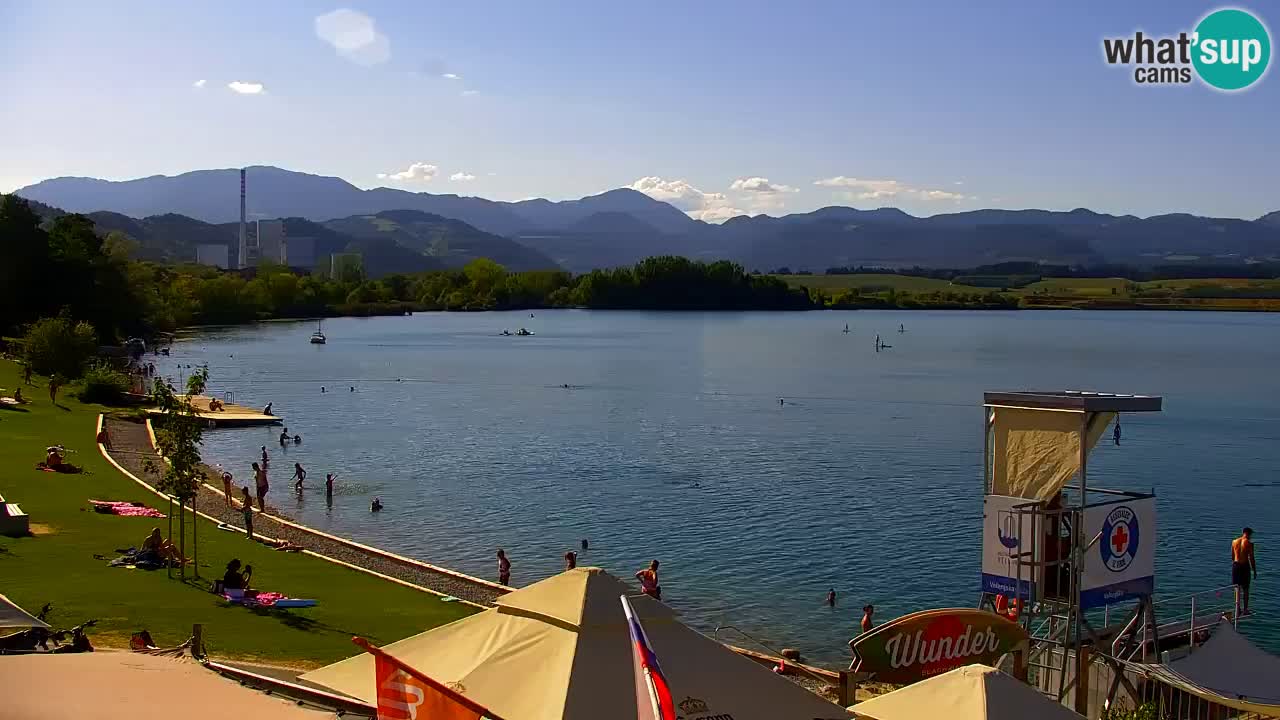 Webcam lac de Velenje – Vue en direct depuis Velenje Beach