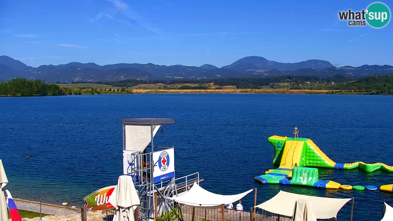 Webcam lac de Velenje – Vue en direct depuis Velenje Beach