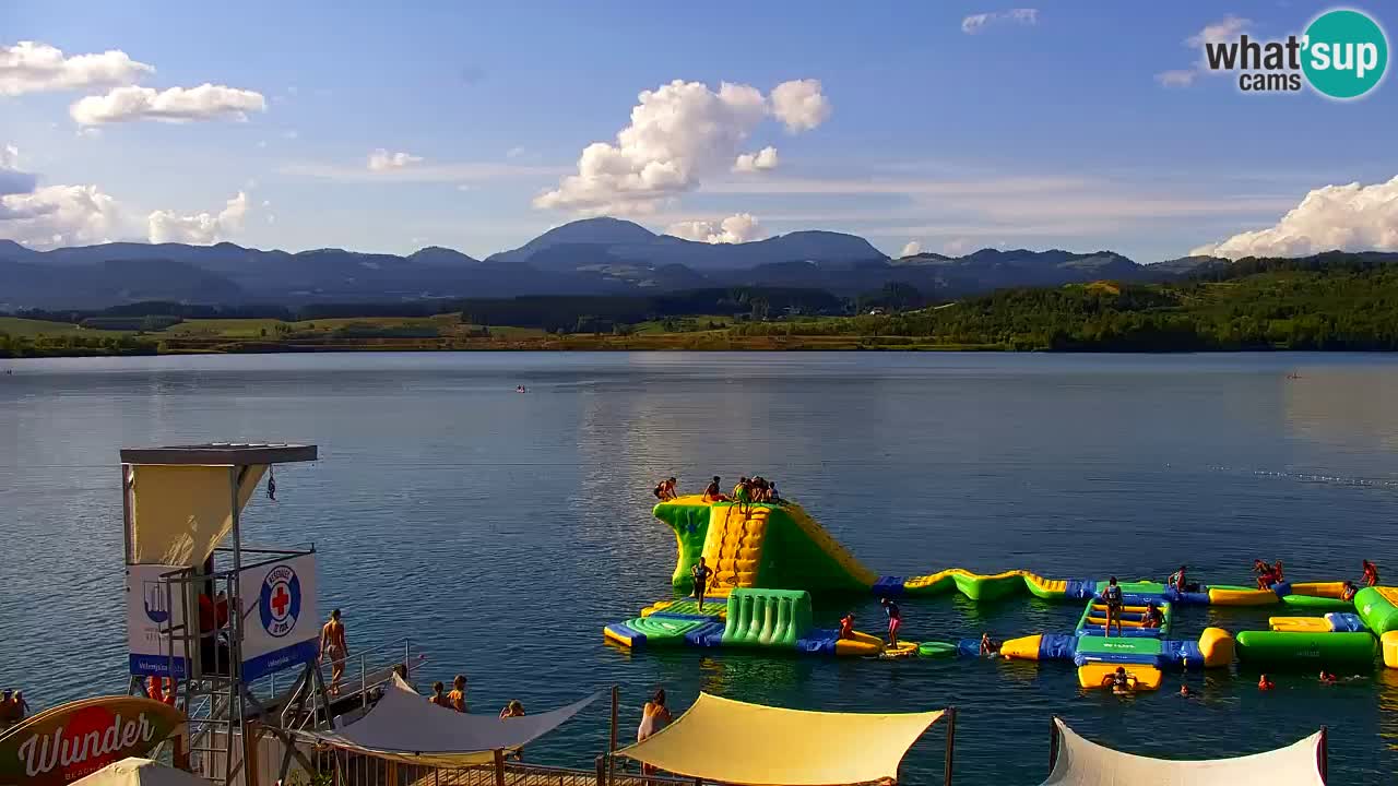 Webcam lago Velenje – Vista en directo desde Velenje Beach