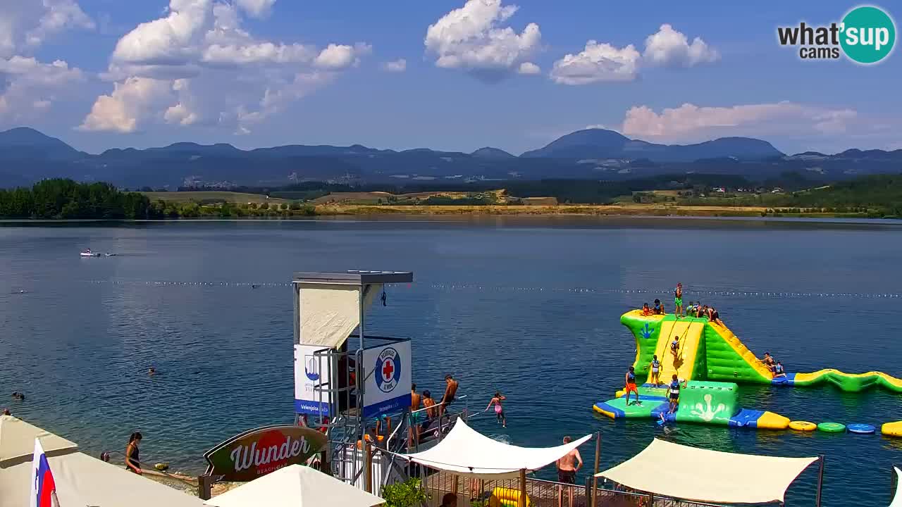 Webcam lago Velenje – Vista en directo desde Velenje Beach