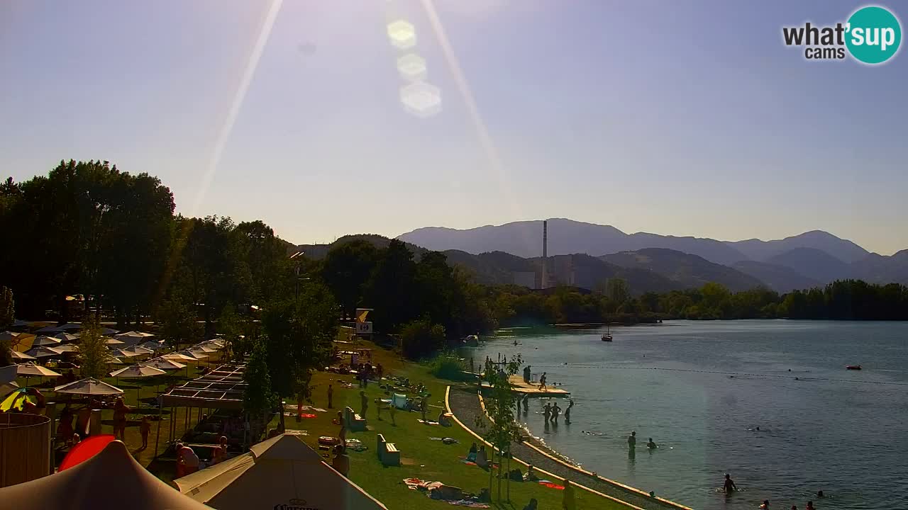 Webcam lago Velenje – Vista en directo desde Velenje Beach