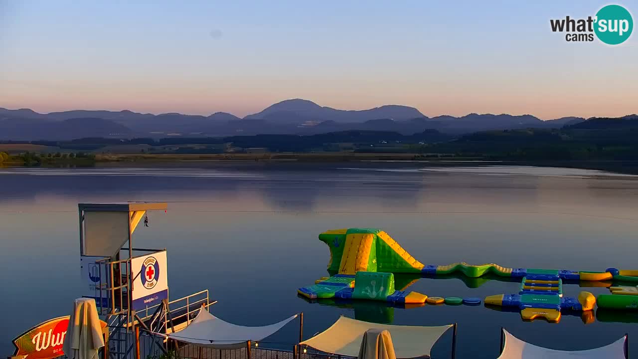 Webcam lac de Velenje – Vue en direct depuis Velenje Beach