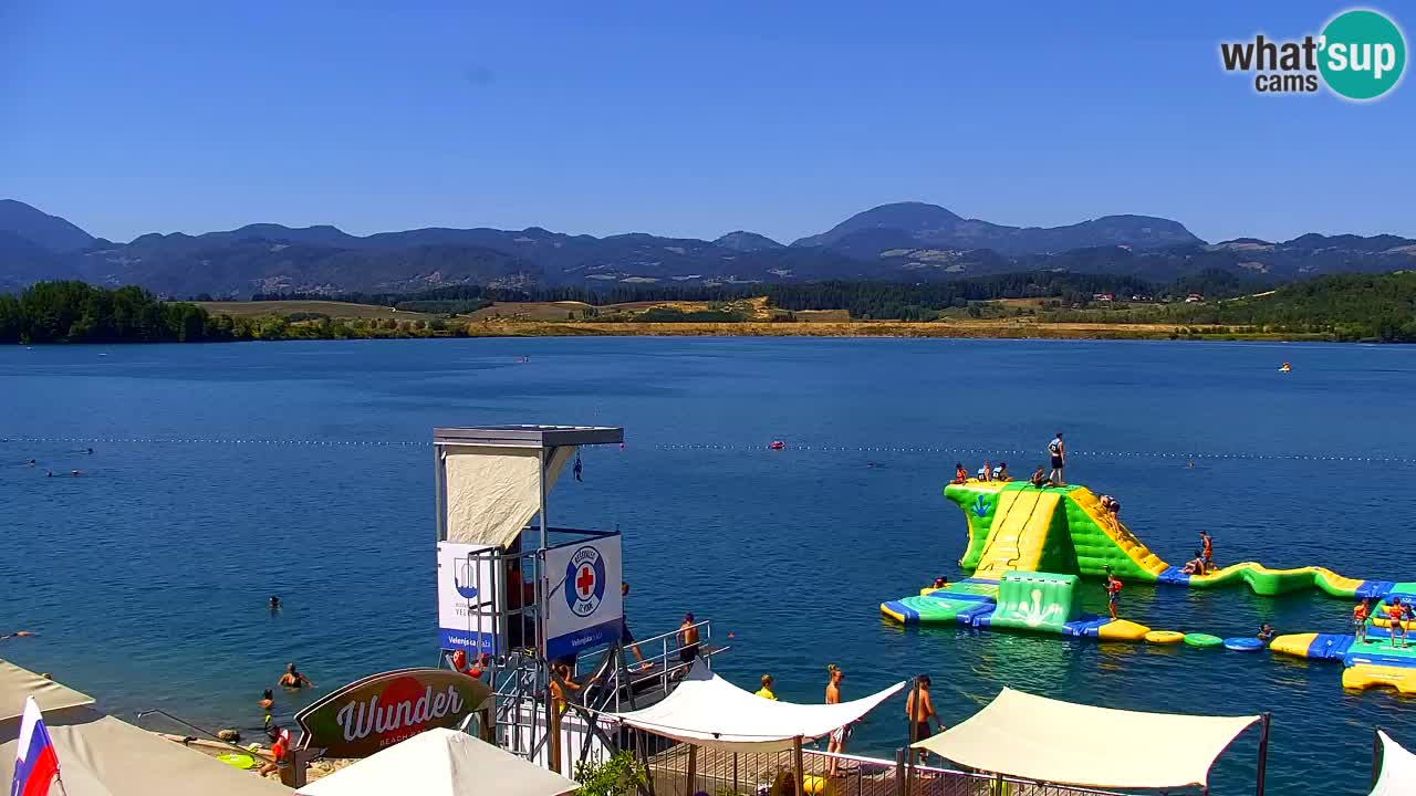 Webcam lac de Velenje – Vue en direct depuis Velenje Beach