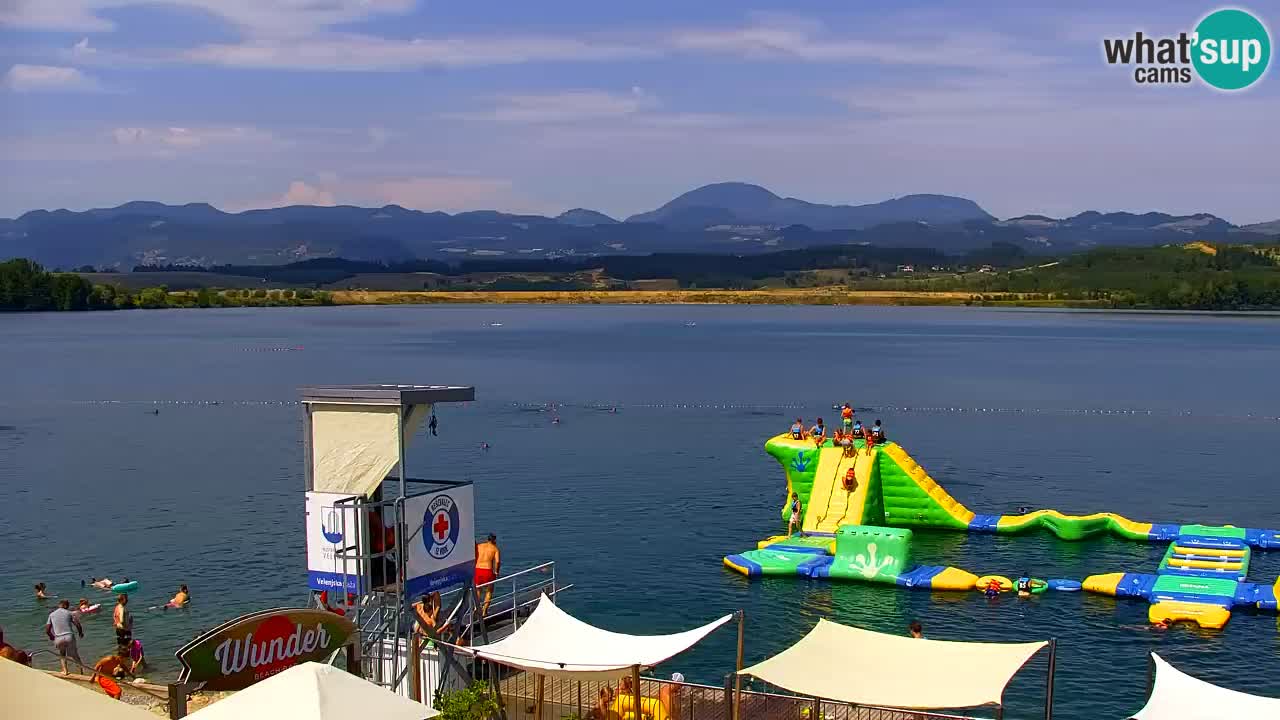 Webcam lago Velenje – Vista en directo desde Velenje Beach