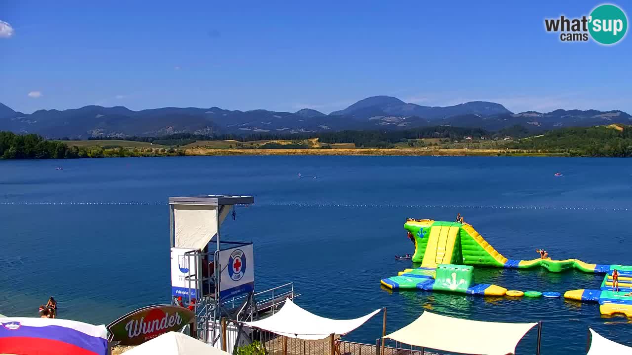 Web kamera Velenjsko jezero – Plaža Velenje uživo