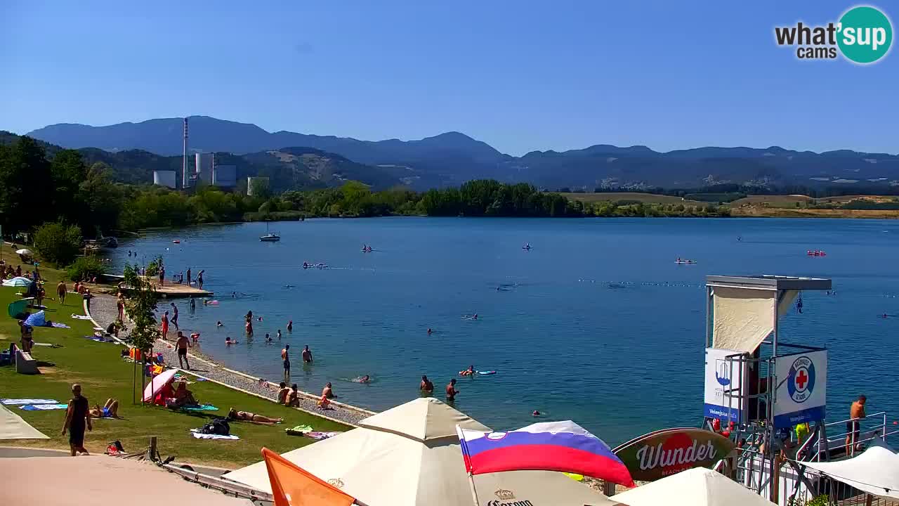 Webcam Lago di Velenje – Spiaggia di Velenje in diretta