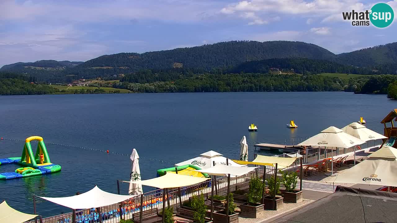 Web kamera Velenjsko jezero – Plaža Velenje uživo