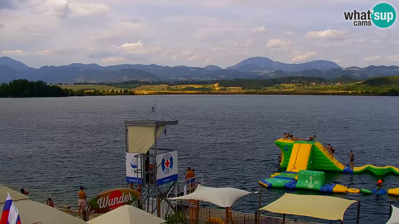 Webcam lago Velenje – Vista en directo desde Velenje Beach