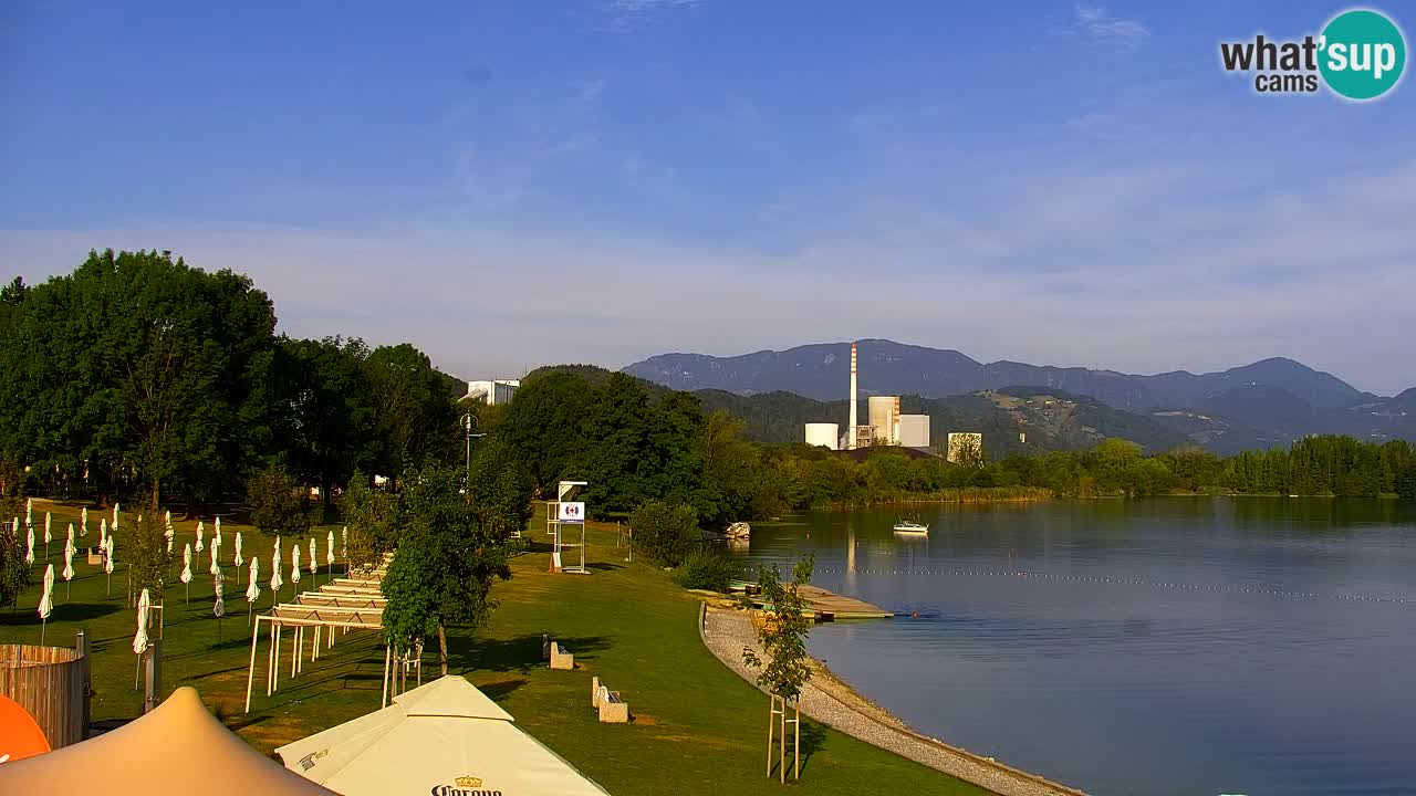 Webcam lac de Velenje – Vue en direct depuis Velenje Beach