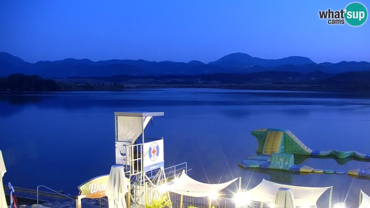 Webcam lago Velenje – Vista en directo desde Velenje Beach
