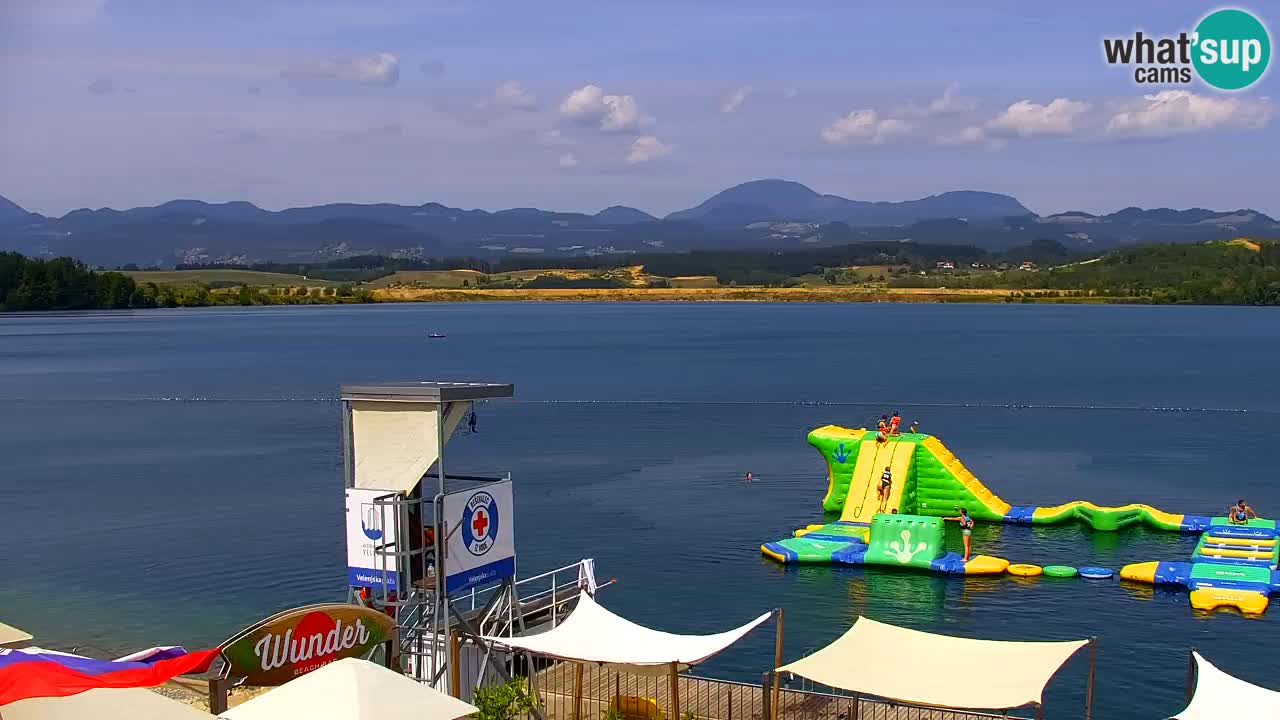 Webcam lago Velenje – Vista en directo desde Velenje Beach