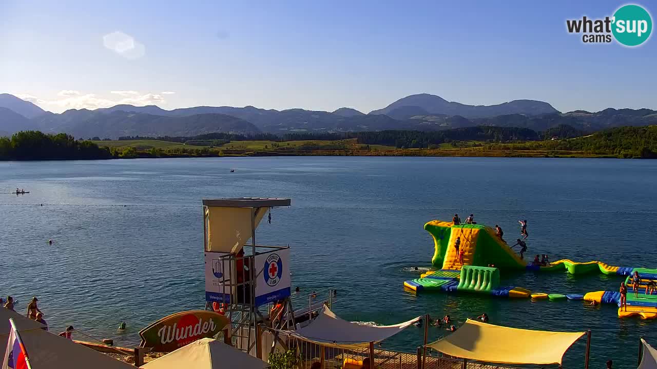 Webcam lago Velenje – Vista en directo desde Velenje Beach