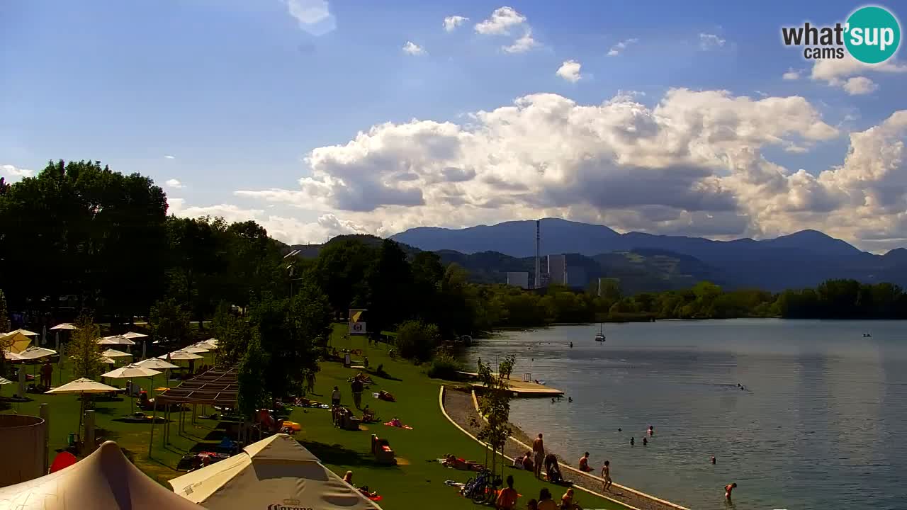 Webcam lac de Velenje – Vue en direct depuis Velenje Beach