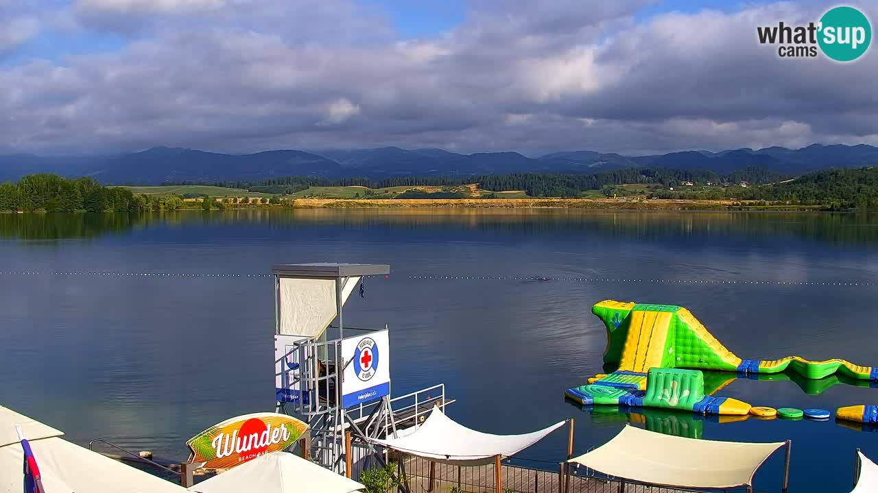 Webcam lac de Velenje – Vue en direct depuis Velenje Beach