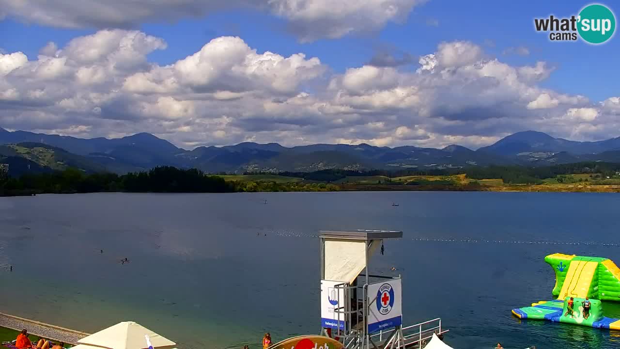 Webcam lago Velenje – Vista en directo desde Velenje Beach
