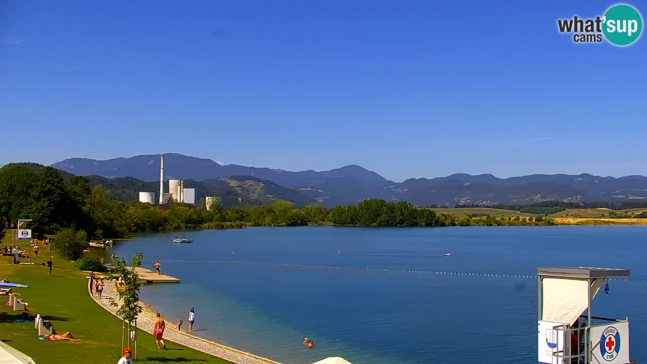 Webcam lac de Velenje – Vue en direct depuis Velenje Beach