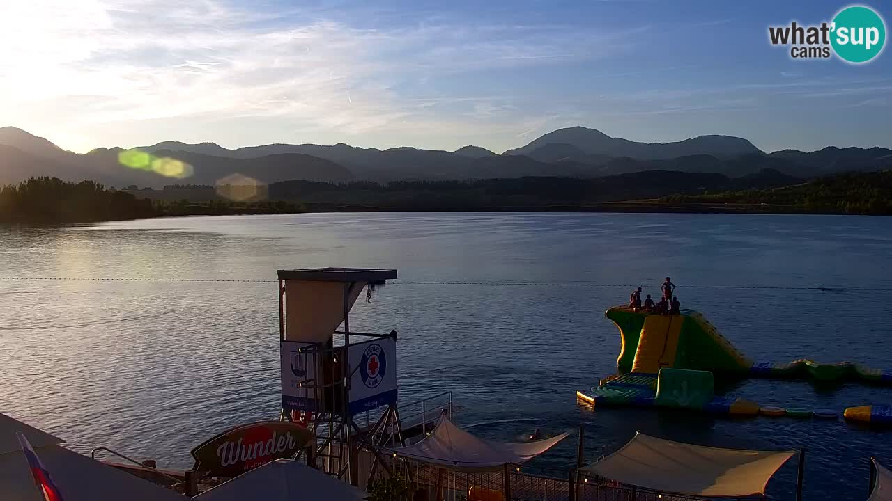 Webcam lago Velenje – Vista en directo desde Velenje Beach