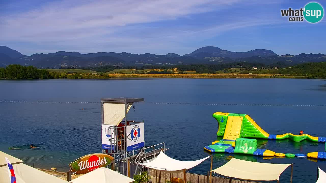 Webcam lac de Velenje – Vue en direct depuis Velenje Beach