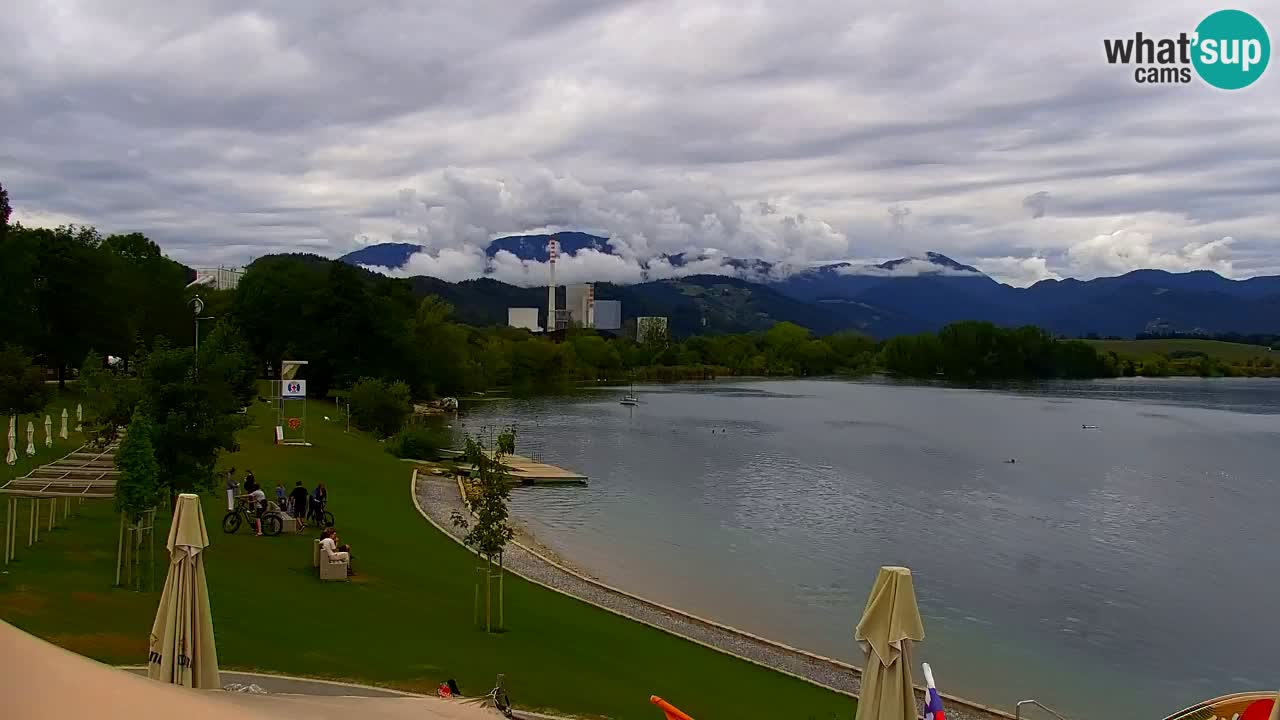 Webcam lac de Velenje – Vue en direct depuis Velenje Beach