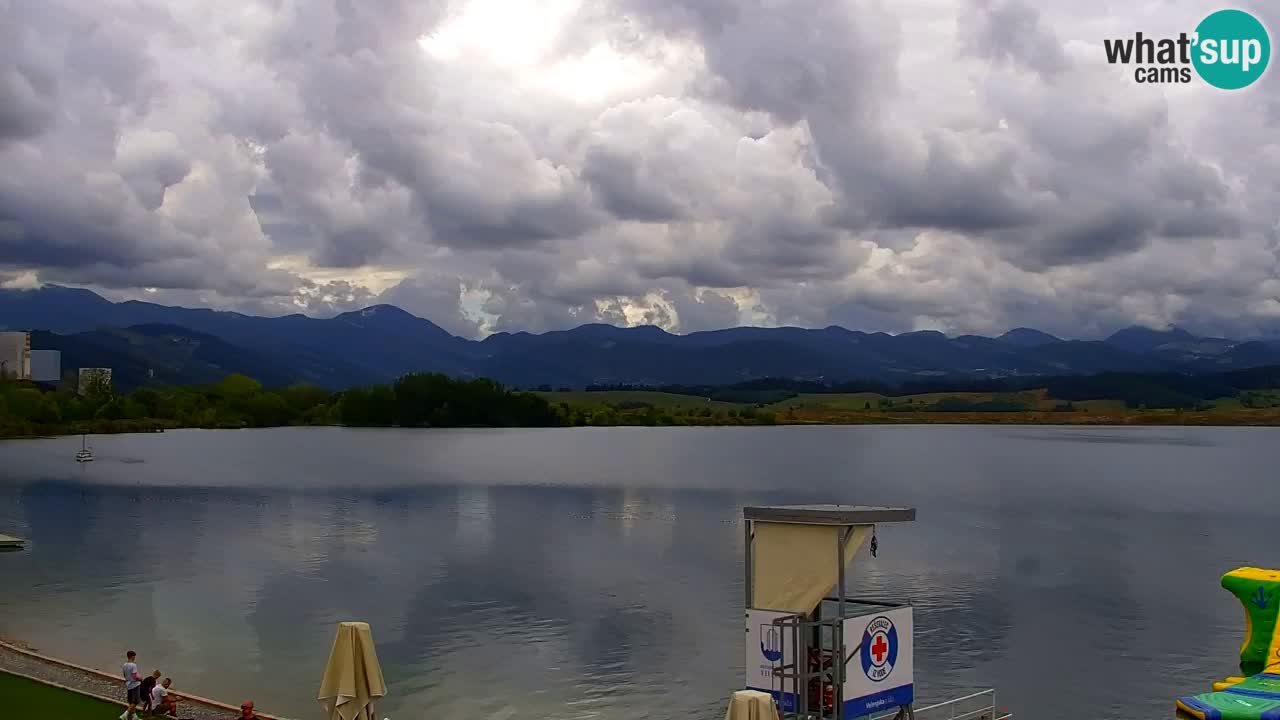 Webcam lac de Velenje – Vue en direct depuis Velenje Beach