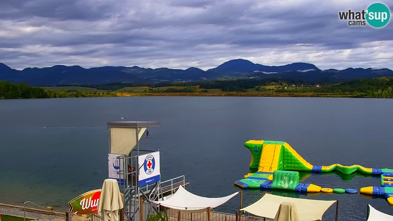 Webcam lac de Velenje – Vue en direct depuis Velenje Beach