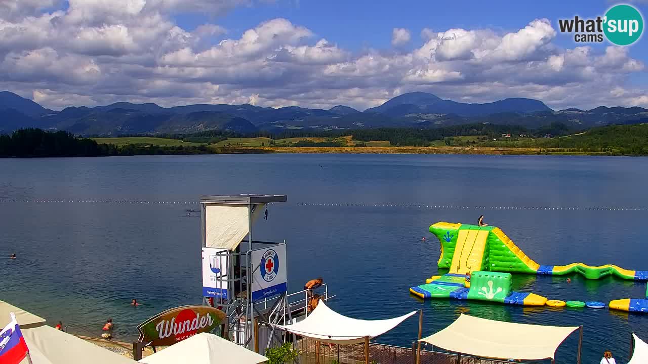 Webcam Lago di Velenje – Spiaggia di Velenje in diretta