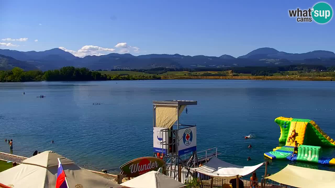 Webcam lago Velenje – Vista en directo desde Velenje Beach