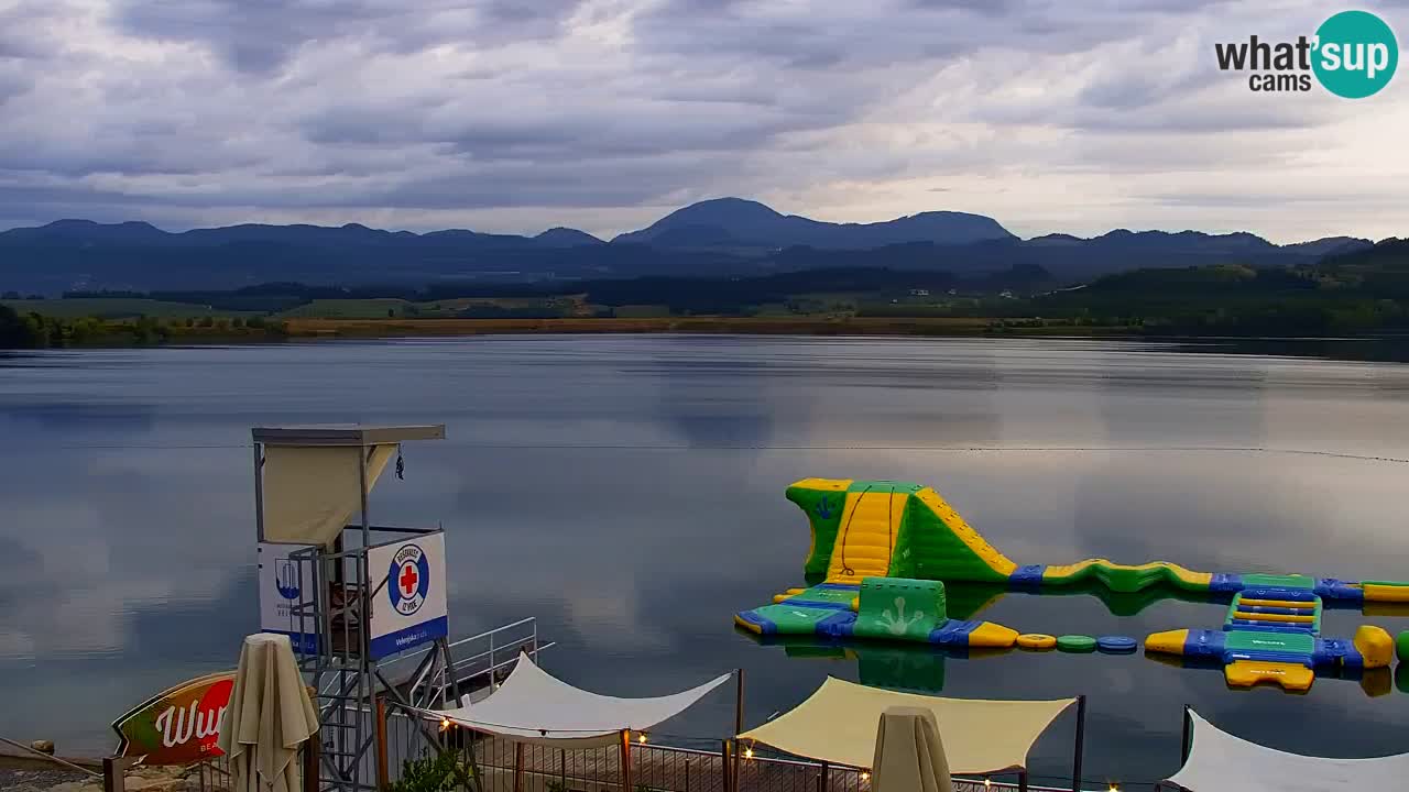 Webcam lac de Velenje – Vue en direct depuis Velenje Beach