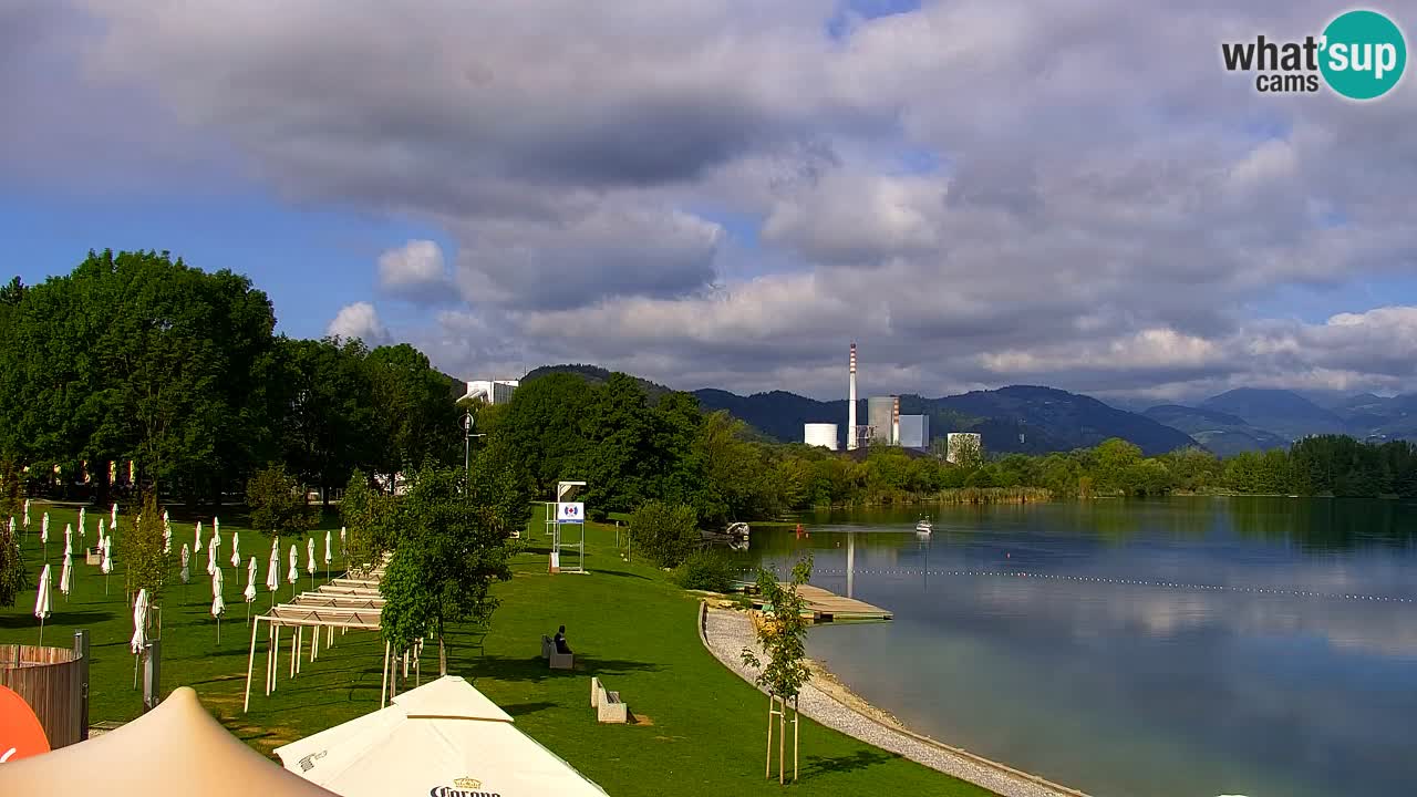 Web kamera Velenjsko jezero – Plaža Velenje uživo