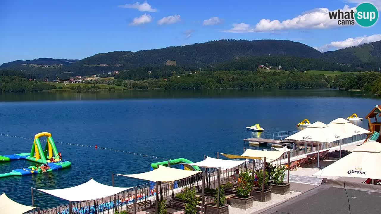 Webcam lac de Velenje – Vue en direct depuis Velenje Beach