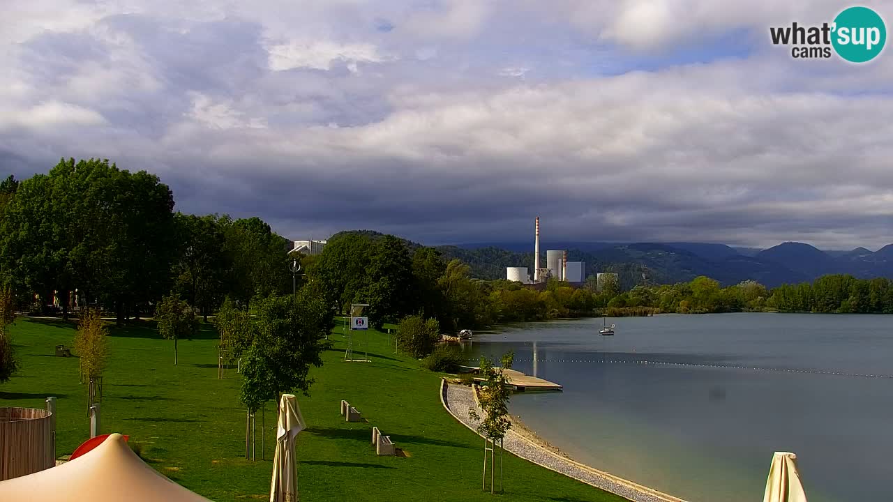 Webcam lac de Velenje – Vue en direct depuis Velenje Beach