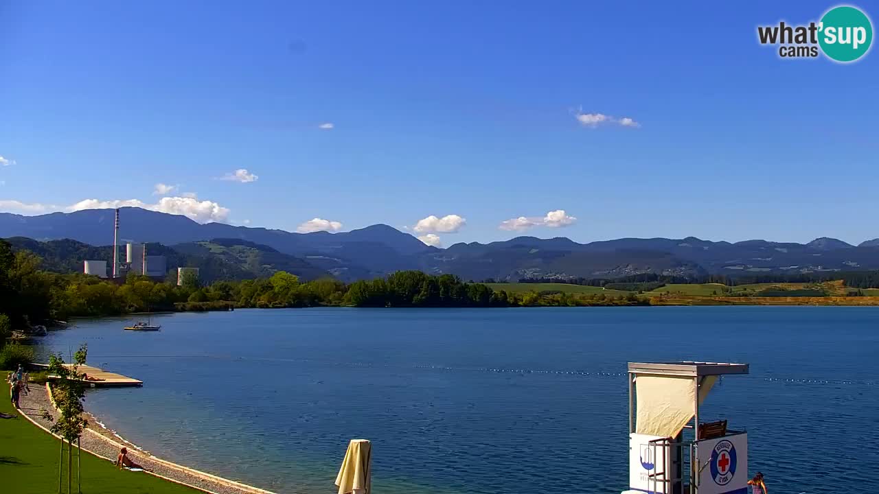 Webcam lac de Velenje – Vue en direct depuis Velenje Beach