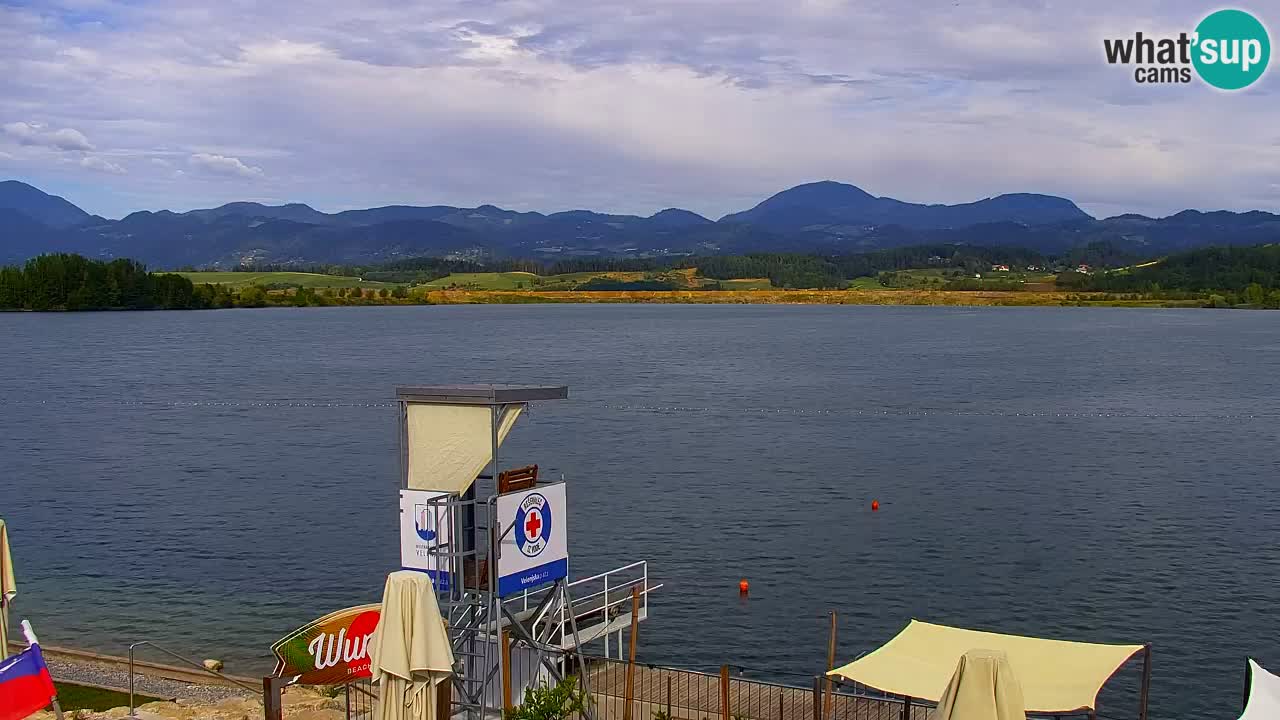 Webcam lago Velenje – Vista en directo desde Velenje Beach