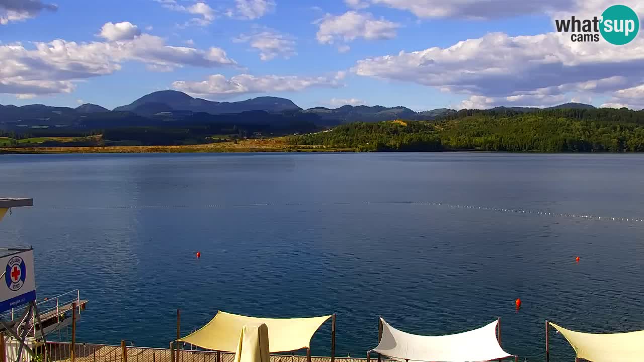 Webcam lago Velenje – Vista en directo desde Velenje Beach