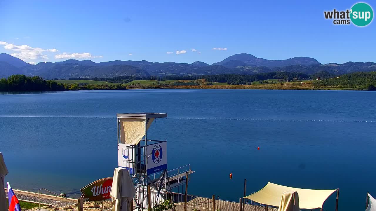 Webcam Lago di Velenje – Spiaggia di Velenje in diretta