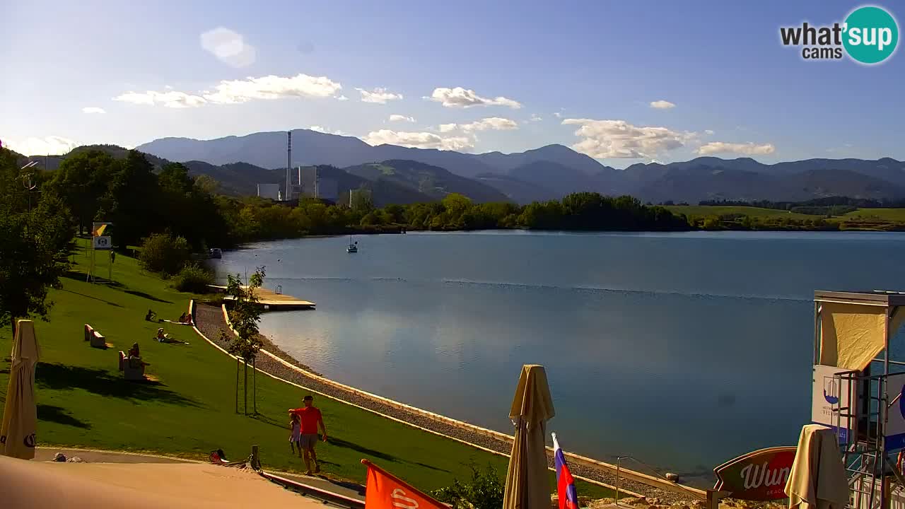 Webcam Lago di Velenje – Spiaggia di Velenje in diretta