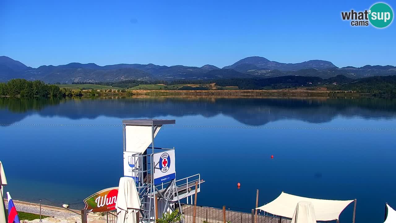 Webcam lac de Velenje – Vue en direct depuis Velenje Beach