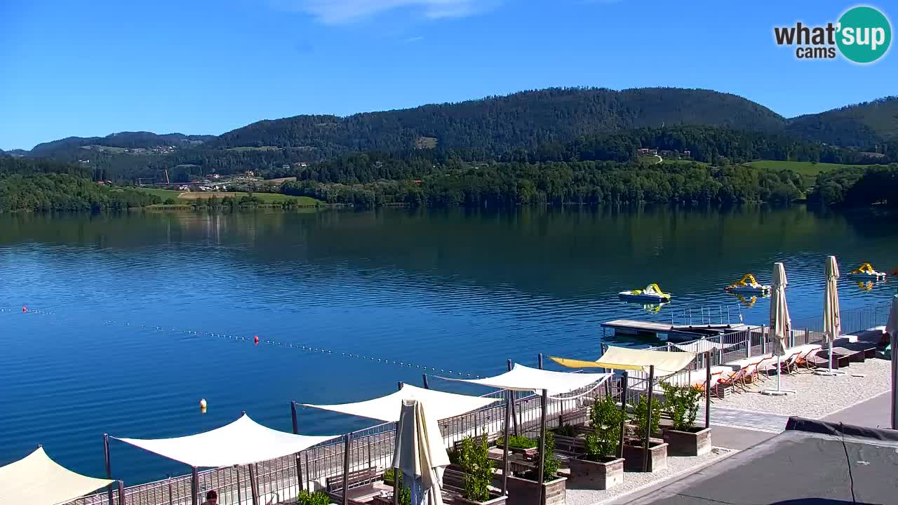 Webcam lac de Velenje – Vue en direct depuis Velenje Beach