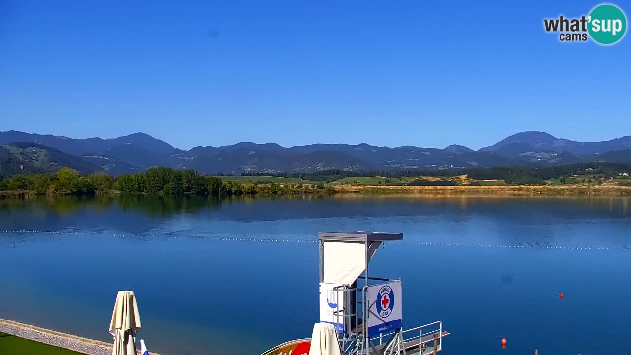 Web kamera Velenjsko jezero – Plaža Velenje uživo