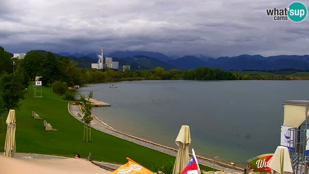 Webcam lac de Velenje – Vue en direct depuis Velenje Beach